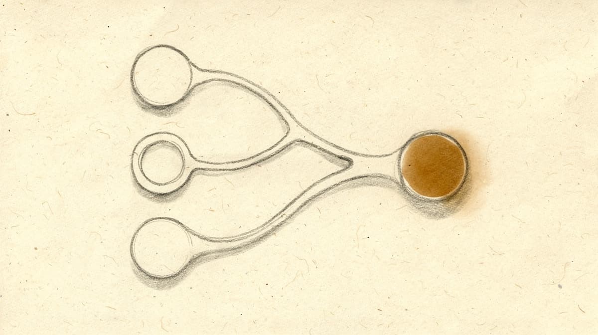 Minimal scientific schematic of GLP-1, GIP, and glucagon receptor pathways converging on appetite, insulin, and energy-expenditure outputs