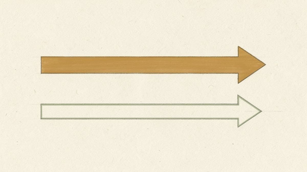 Minimal editorial diagram contrasting an approved-medicine pathway with a research-grade pathway, two parallel arrows on warm off-white paper
