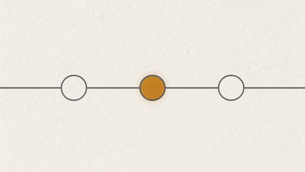 Horizontal timeline strip showing parcel opening, customs flag, seizure notice, and destruction on off-white paper with warm amber accent at the seizure step